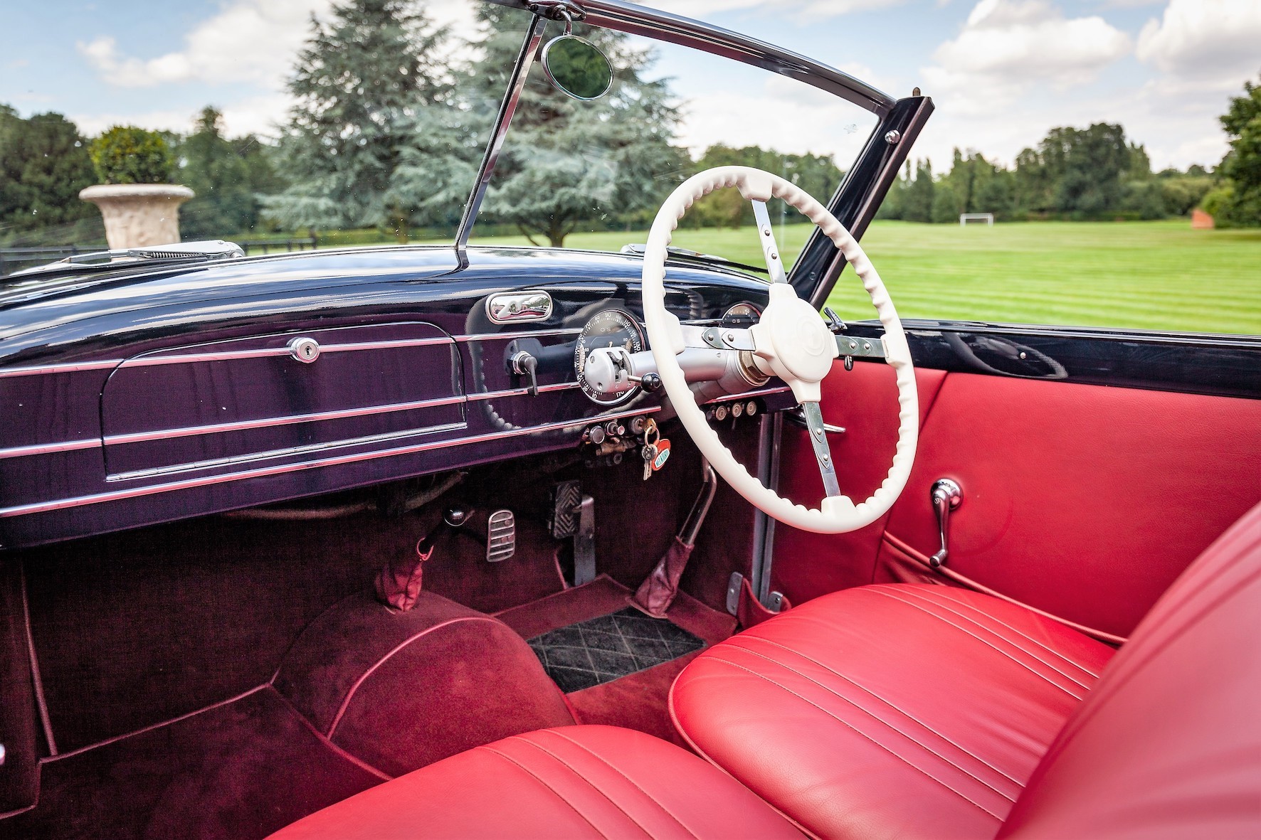 Delahaye Type 135M Cabriolet Coachwork by Graber Red Leather Interior